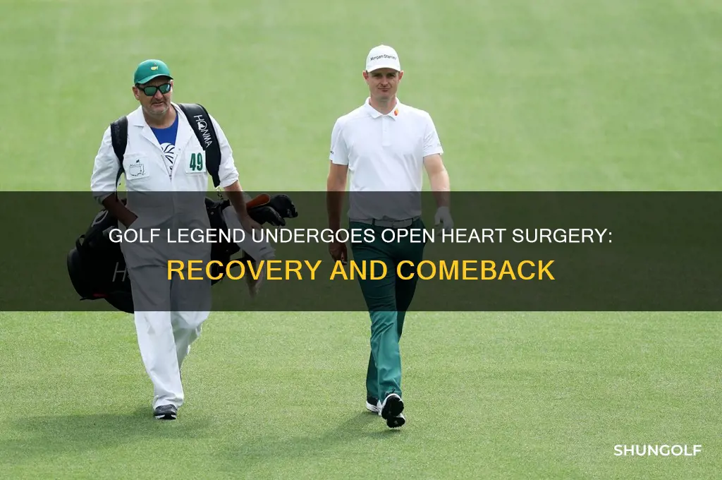 what golfer just had open heart surgery