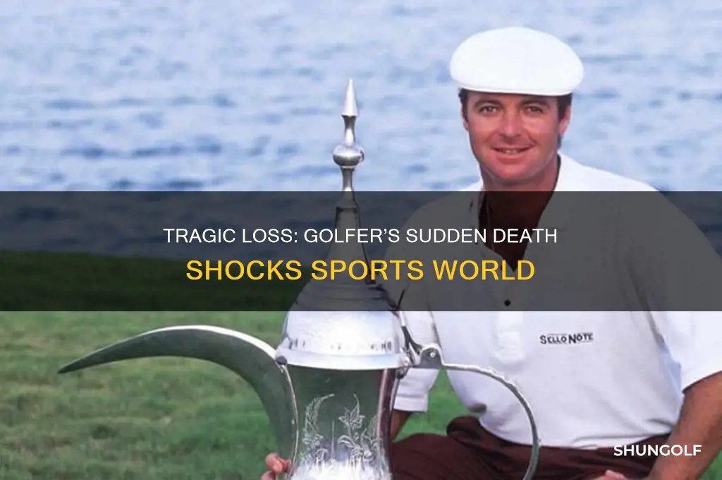 what golfer just killed himself