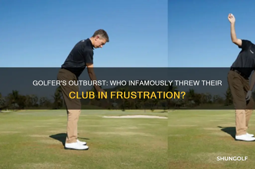 what golfer threw his club