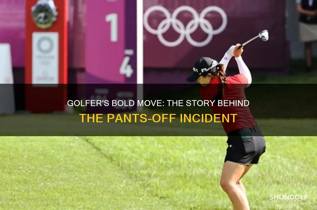 what golfer took his pants off