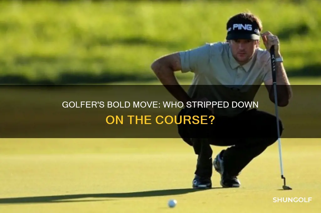 what golfer took his shirt off
