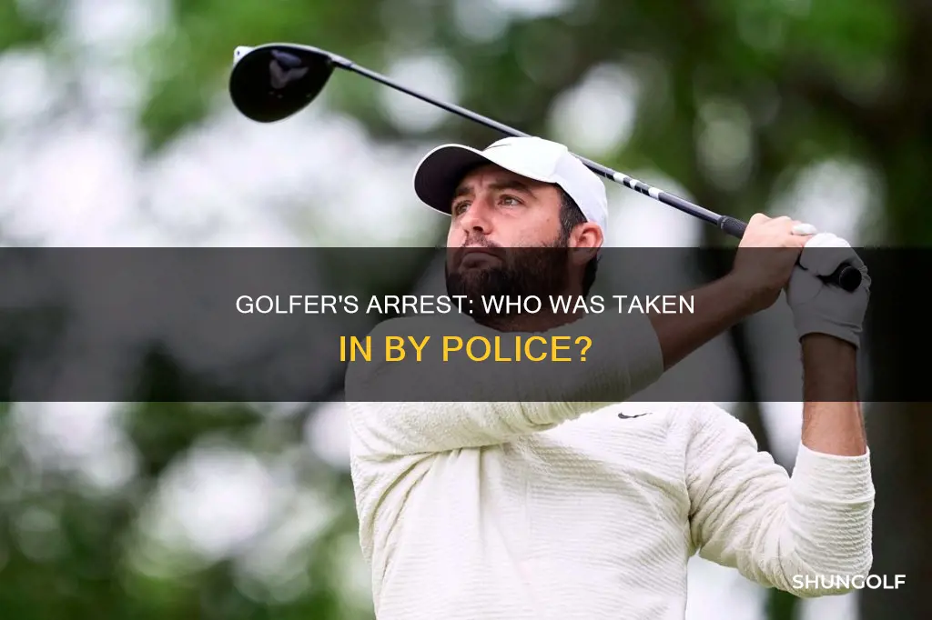 what golfer was arrested