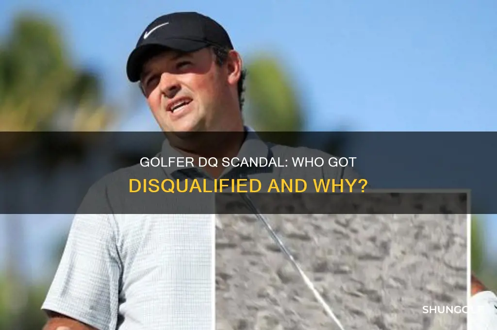 what golfer was dq