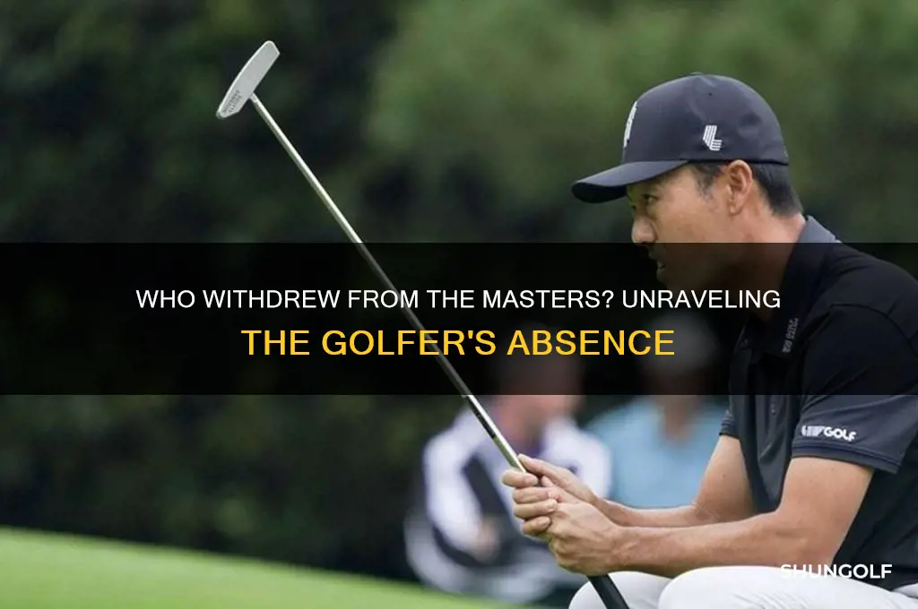 what golfer withdrew from the masters