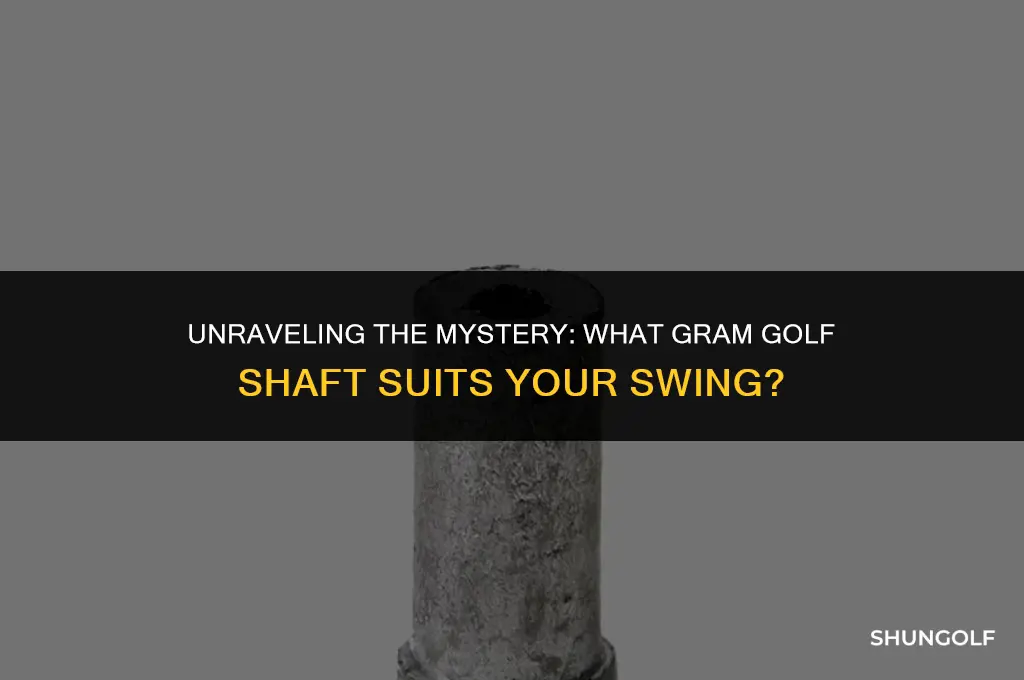 what gram golf shaft