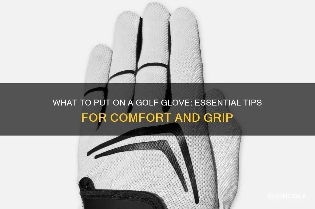 what had do you put on a golf glove