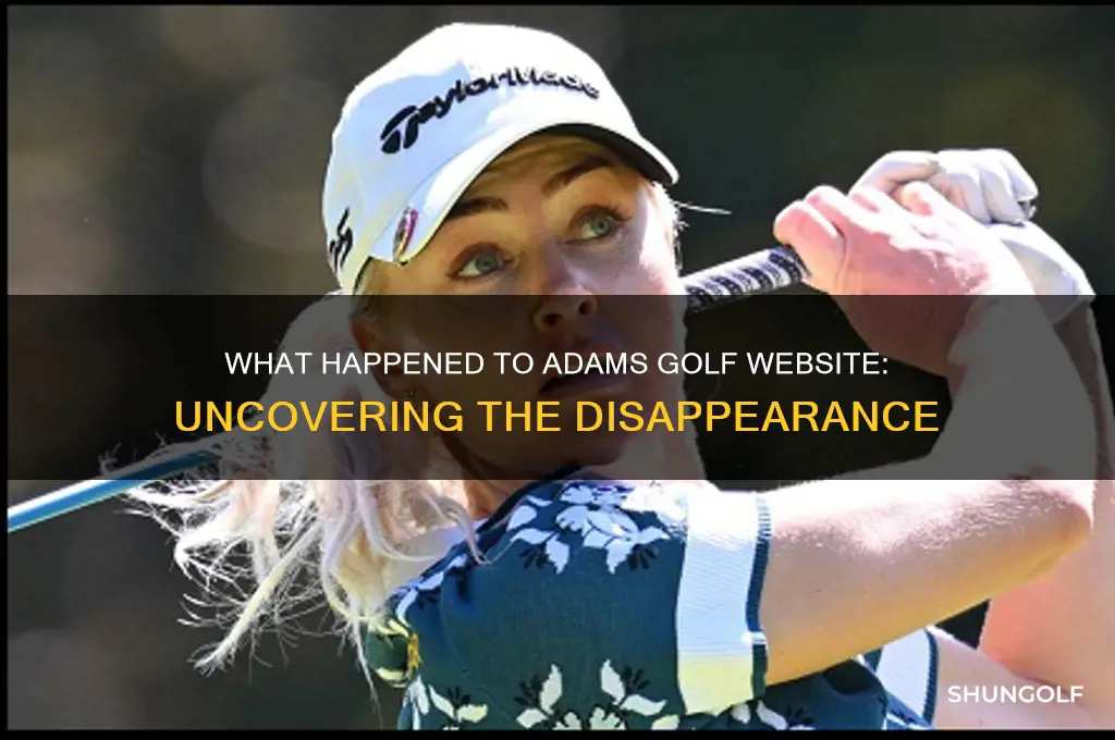 what happened to adams golf website