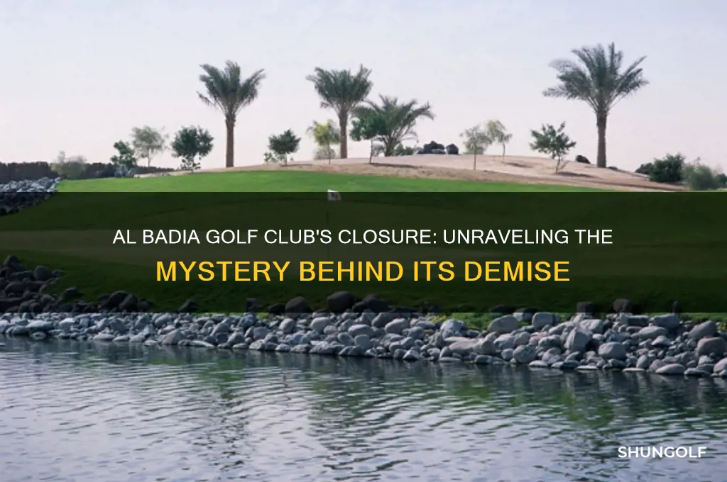 what happened to al badia golf club