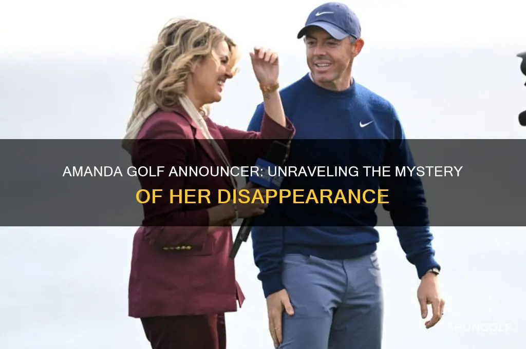 what happened to amanda golf announcer