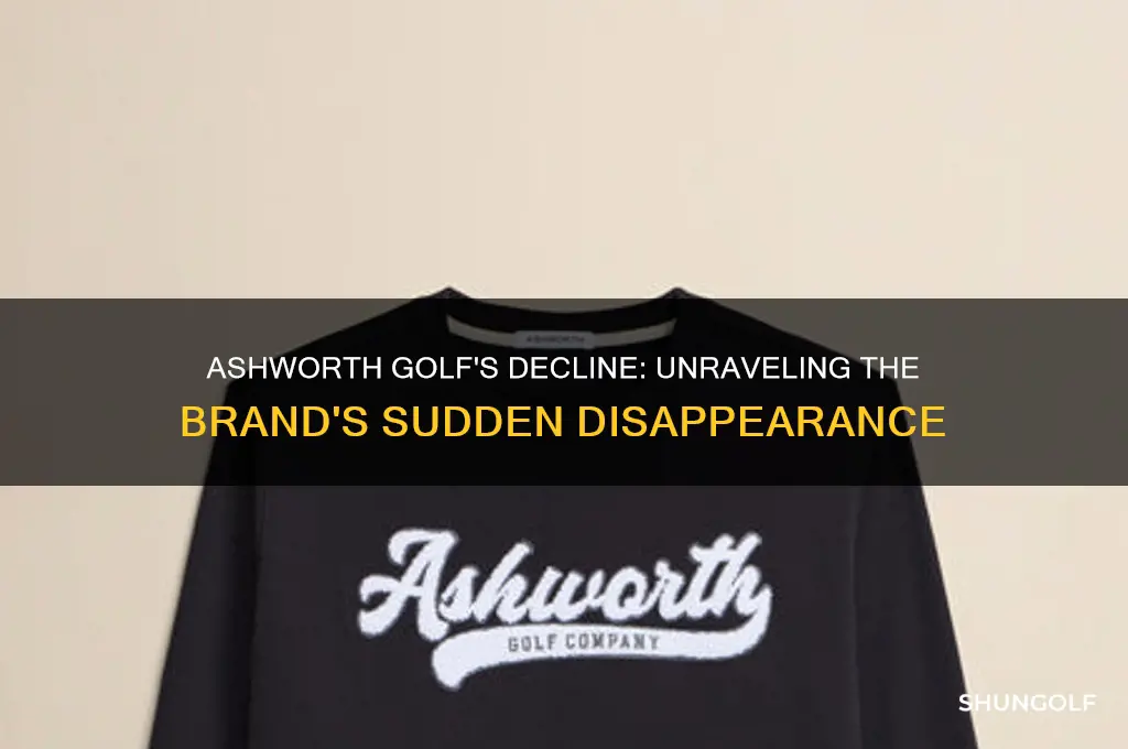 what happened to ashworth golf