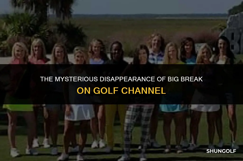 what happened to big break on the golf channel