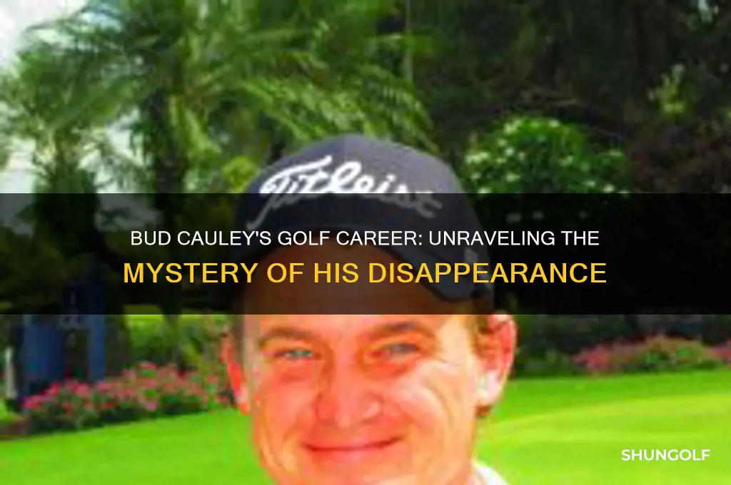 what happened to bud cauley golfer
