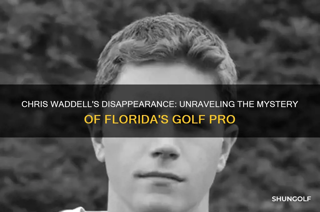 what happened to chris waddell florida golf professional
