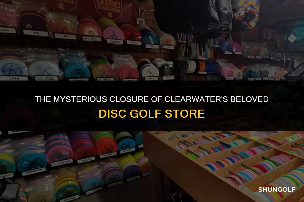what happened to clearwater disc golf store