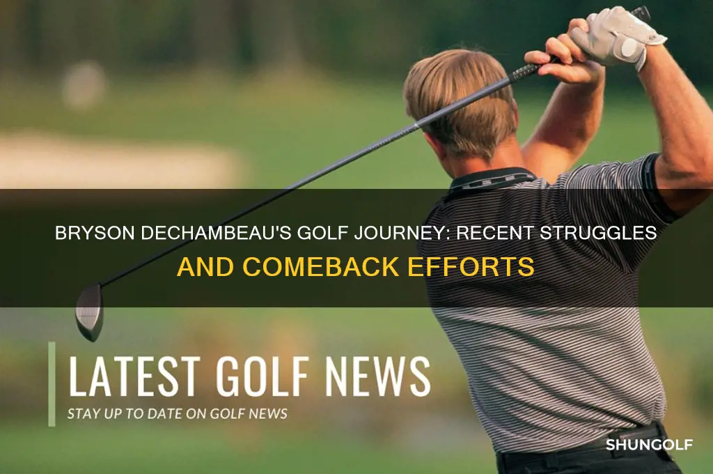 what happened to dechambeau golfer