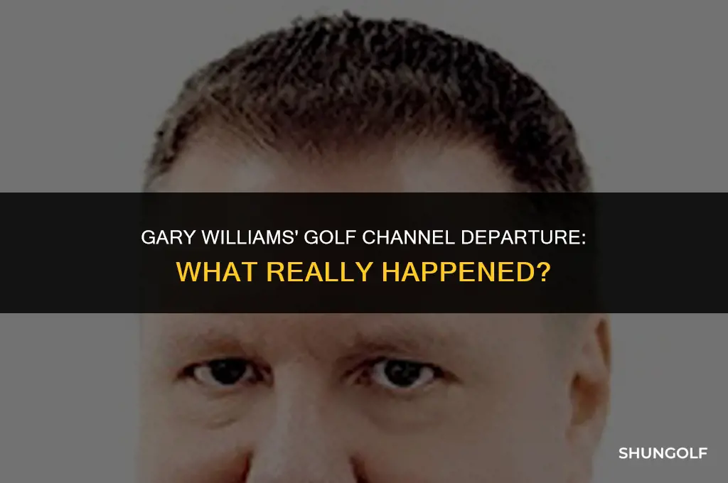 what happened to gary williams golf channel