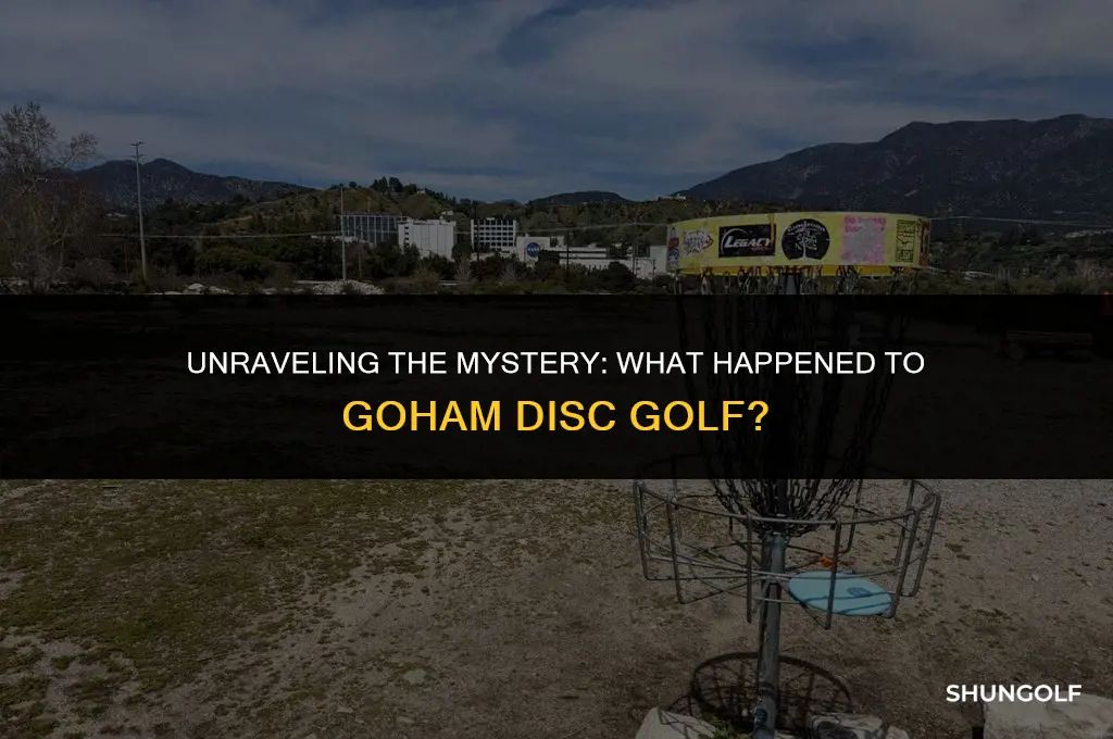 what happened to goham disc golf