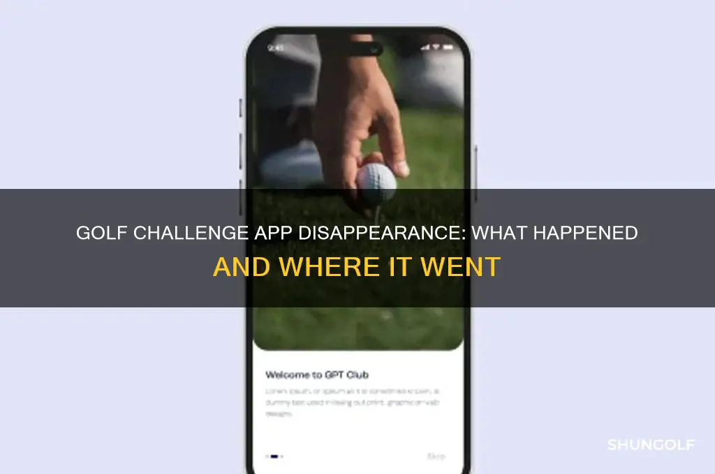 what happened to golf challenge app