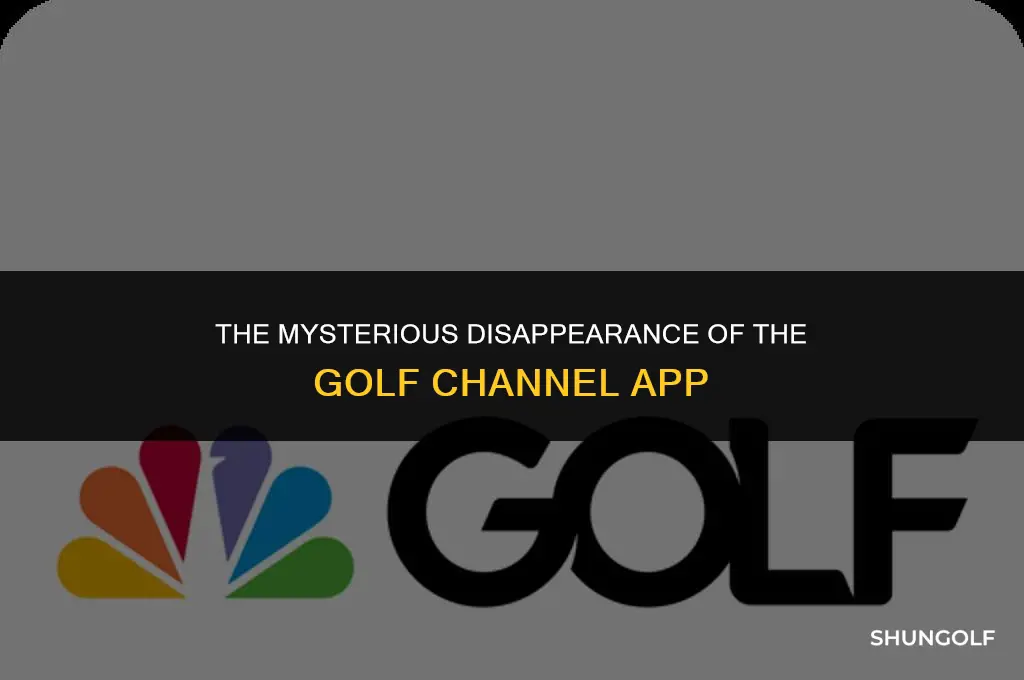 what happened to golf channel app