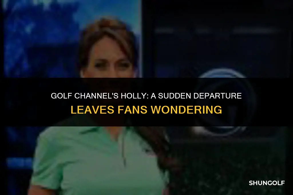 what happened to golf channel holly