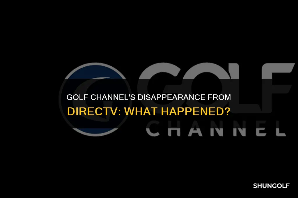 what happened to golf channel on directv