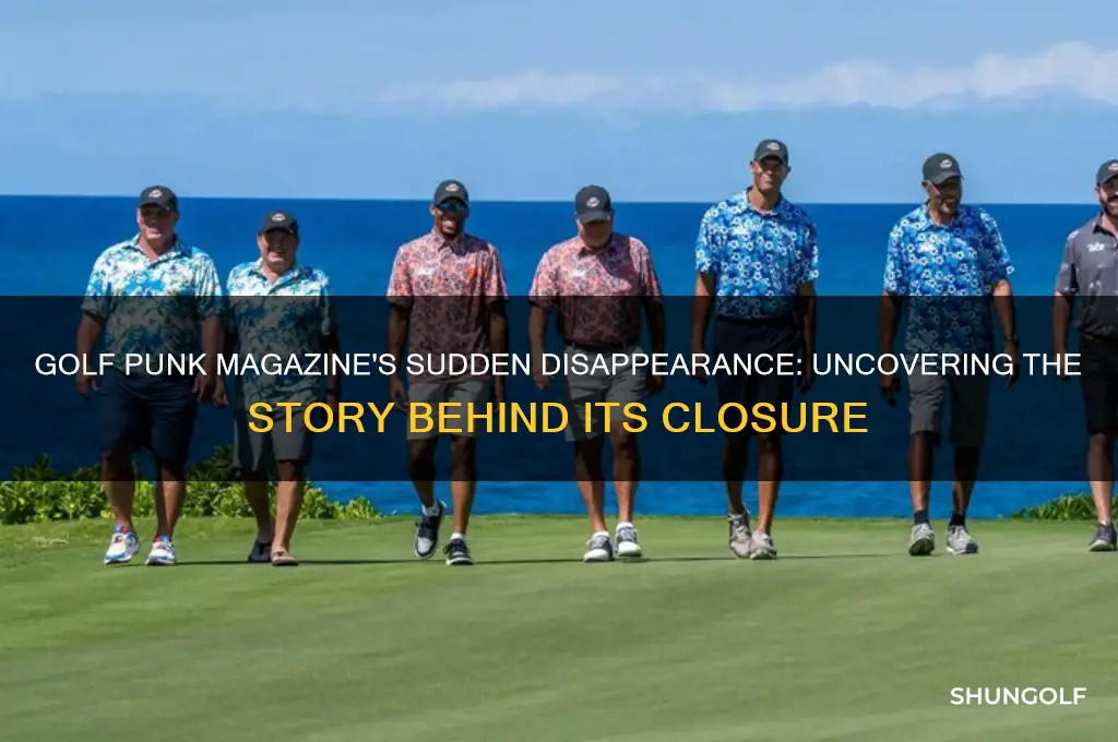 what happened to golf punk magazine