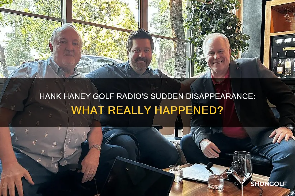 what happened to hank haney golf radio