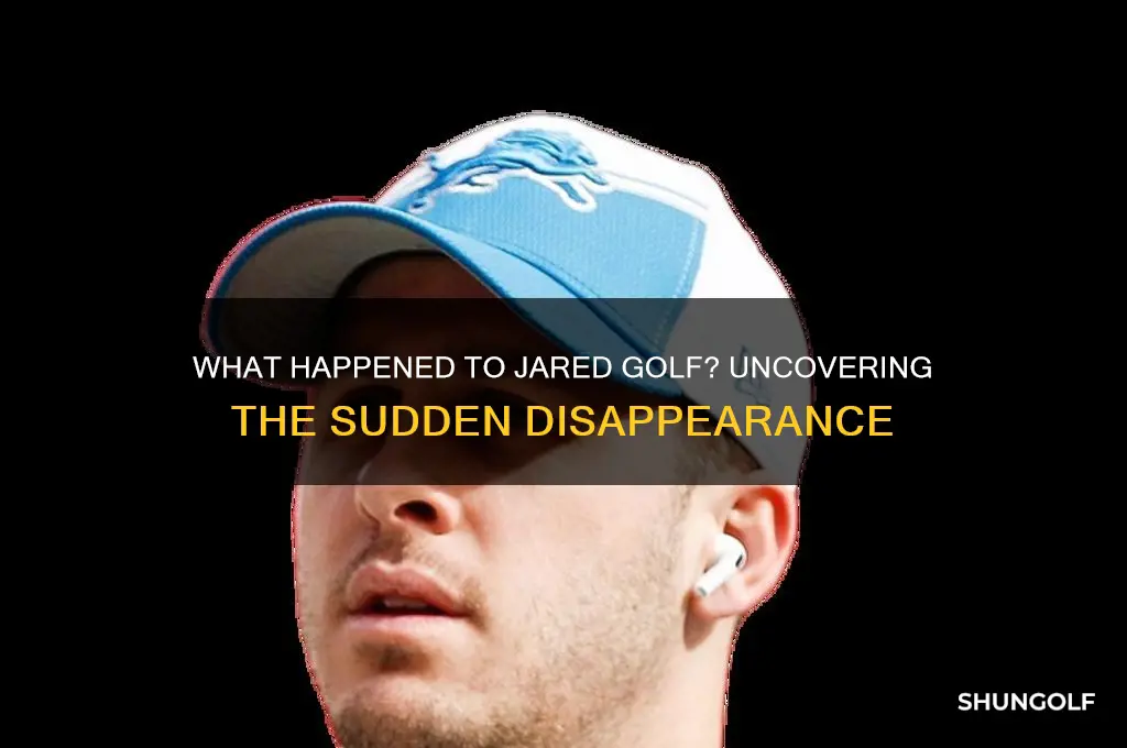 what happened to jared golf