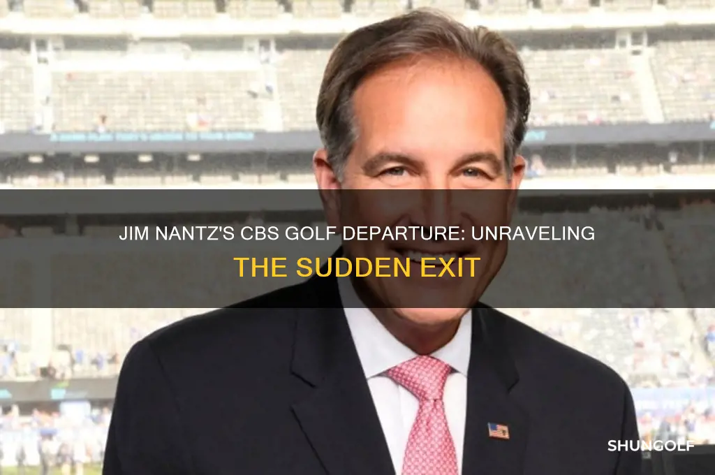 what happened to jim nantz on cbs golf