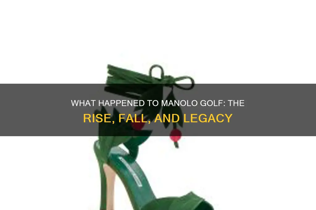 what happened to manolo golf