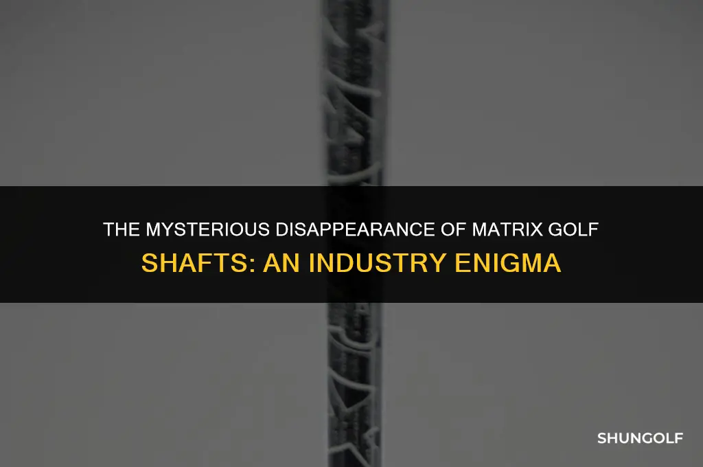 what happened to matrix golf shafts