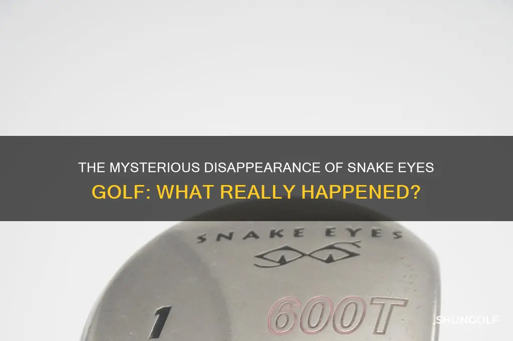 what happened to snake eyes golf