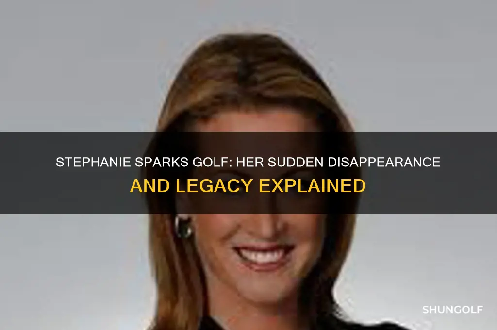 what happened to stephanie sparks golf