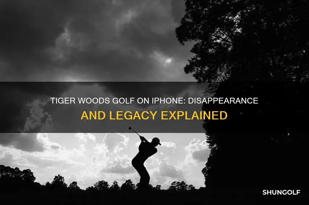 what happened to tiger woods golf on iphone