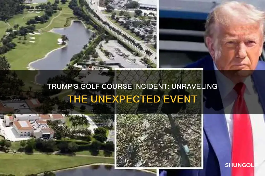 what happened to trump on golf coarse