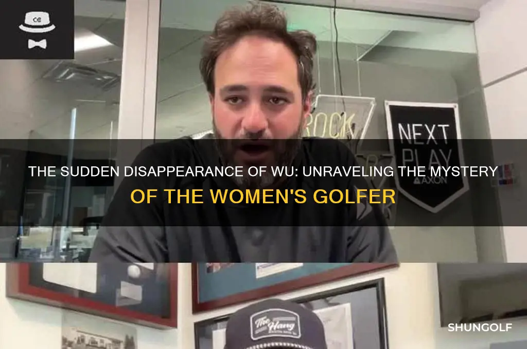 what happened to wu the womens golfer