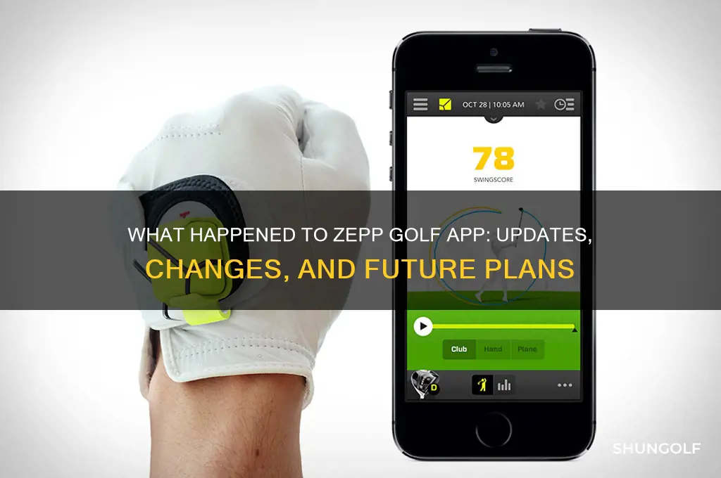 what happened to zepp golf app