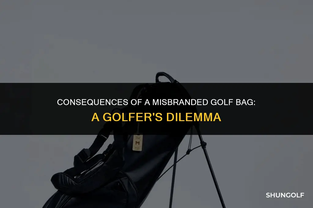 what happens if i have a misbranded golf bag