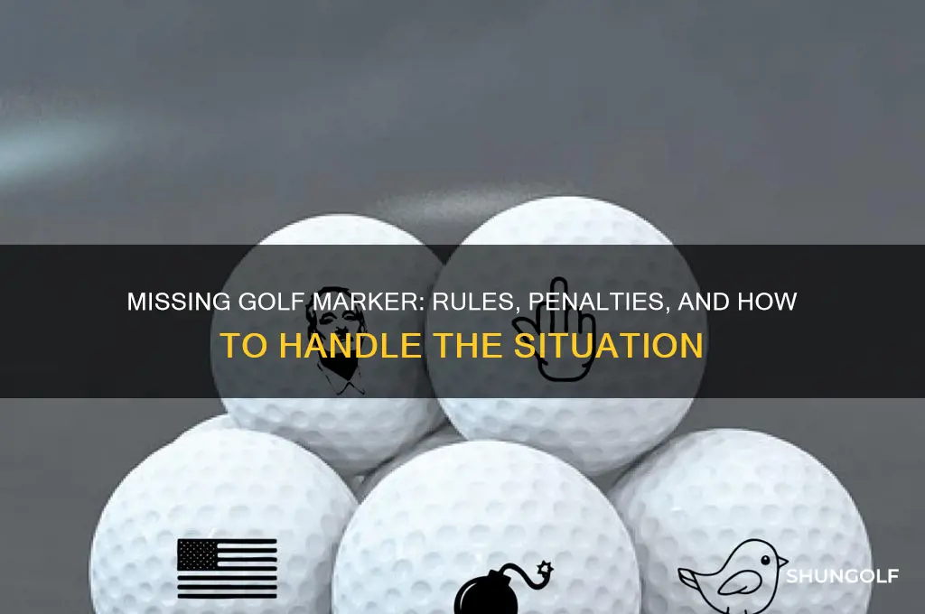 what happens if one of the markers is missing golf
