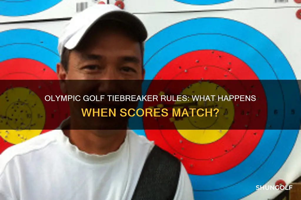 what happens if there is a tie in olympic golf