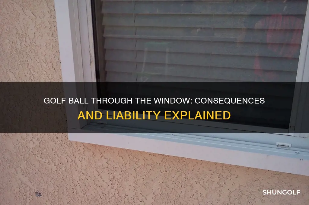 what happens if you break a window golfing