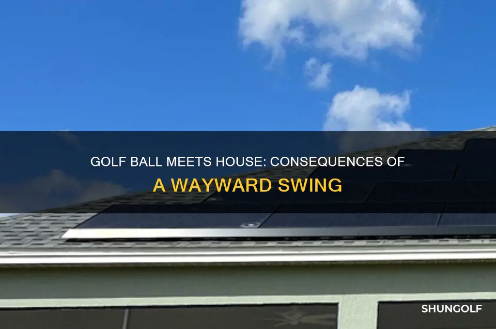 what happens if you hit a house golfing