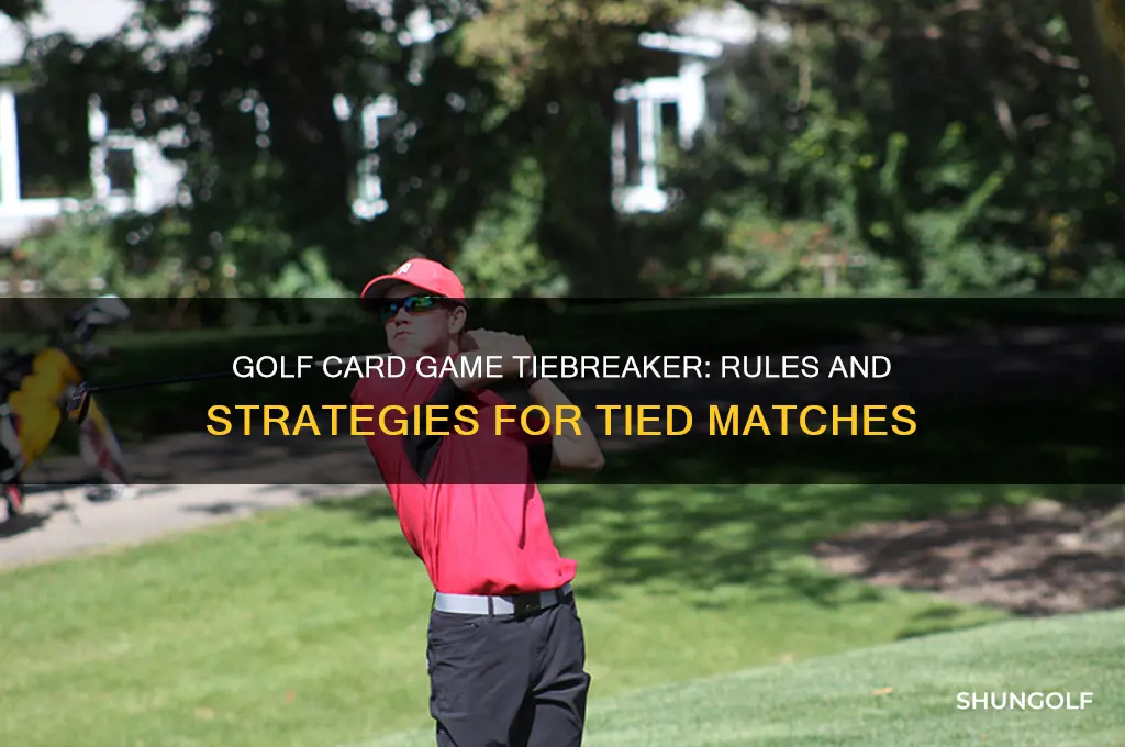 what happens if you tie in golf card game