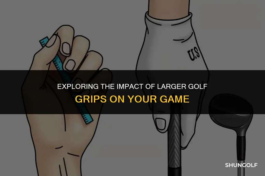 what happens if you use a bigger golf grip