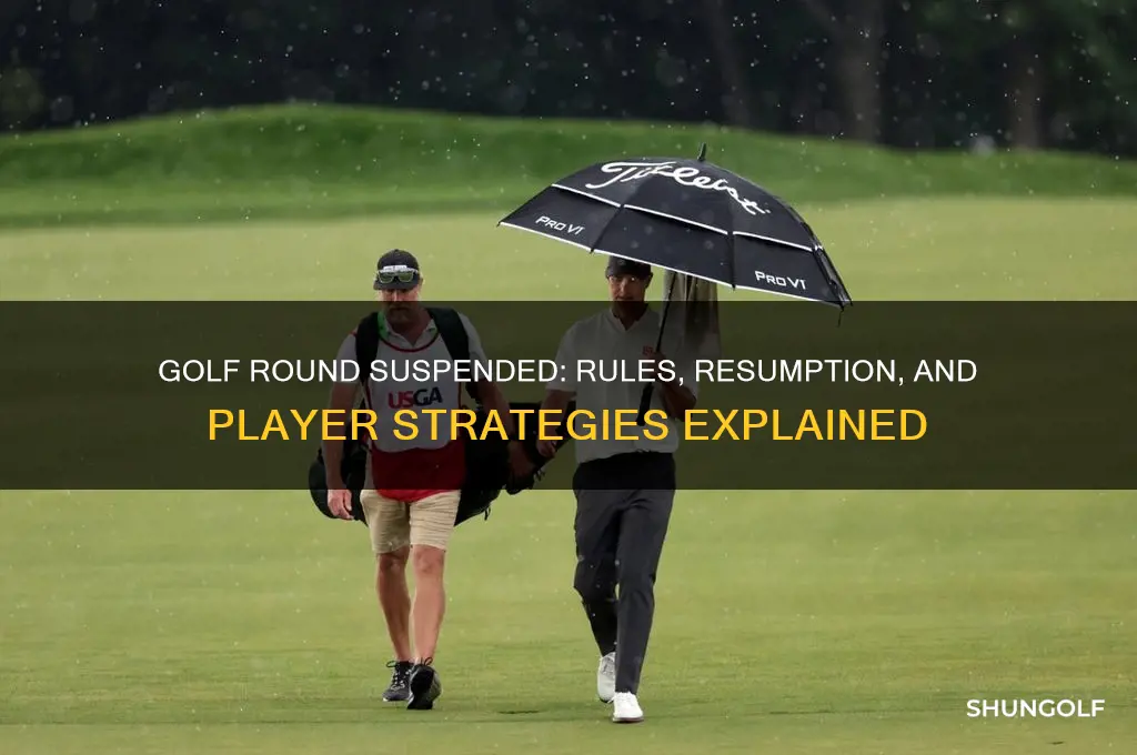 what happens when a golf round is suspended