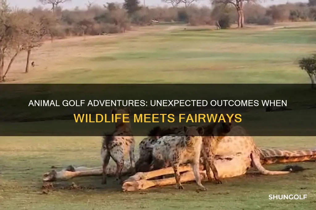 what happens when an animal golf