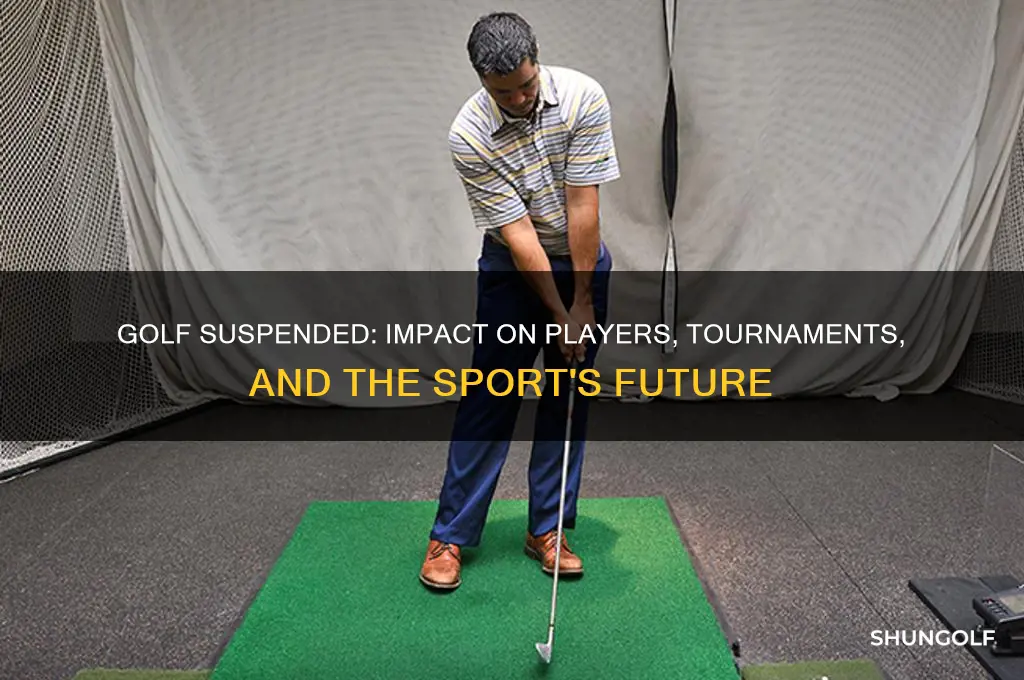 what happens when golf is suspended