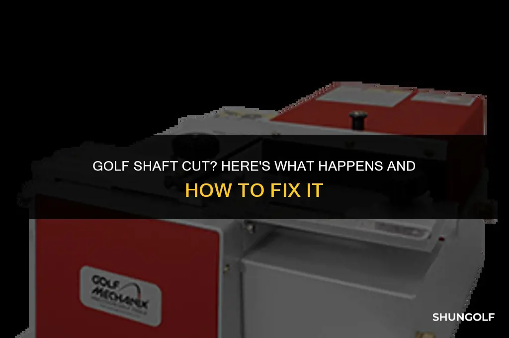 what happens when i cut my shaft golf