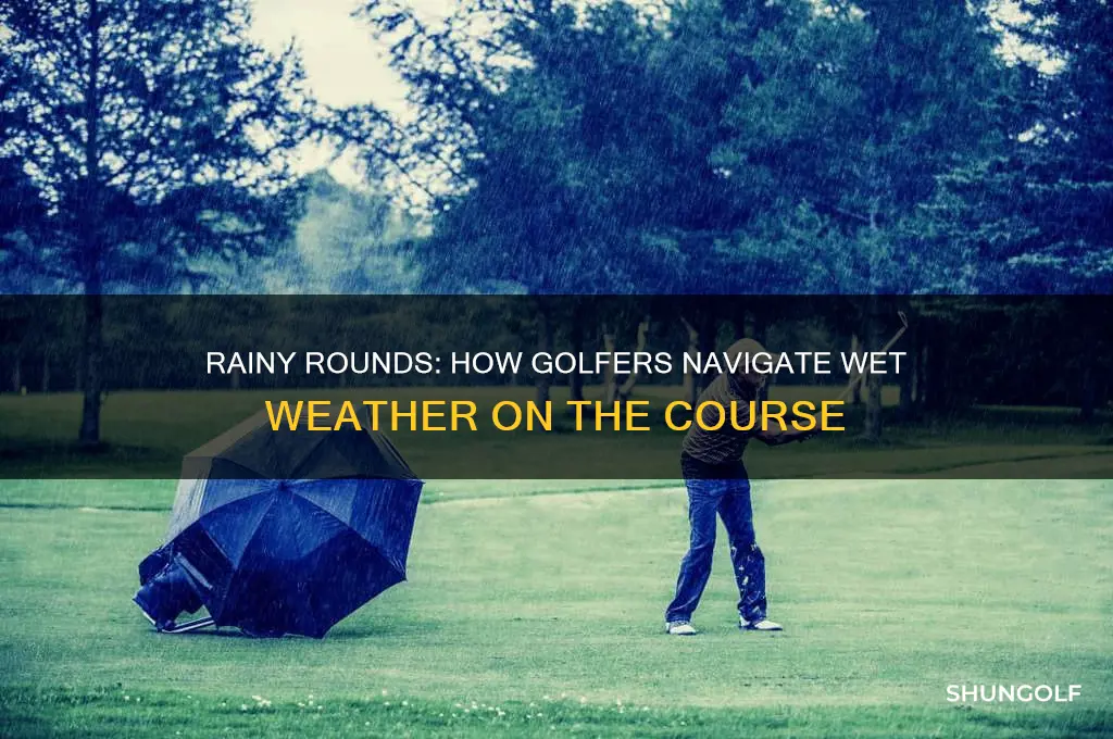 what happens when it rains during golf