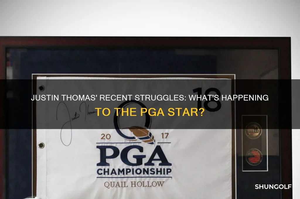 what has happened to pga golfer justin thomas